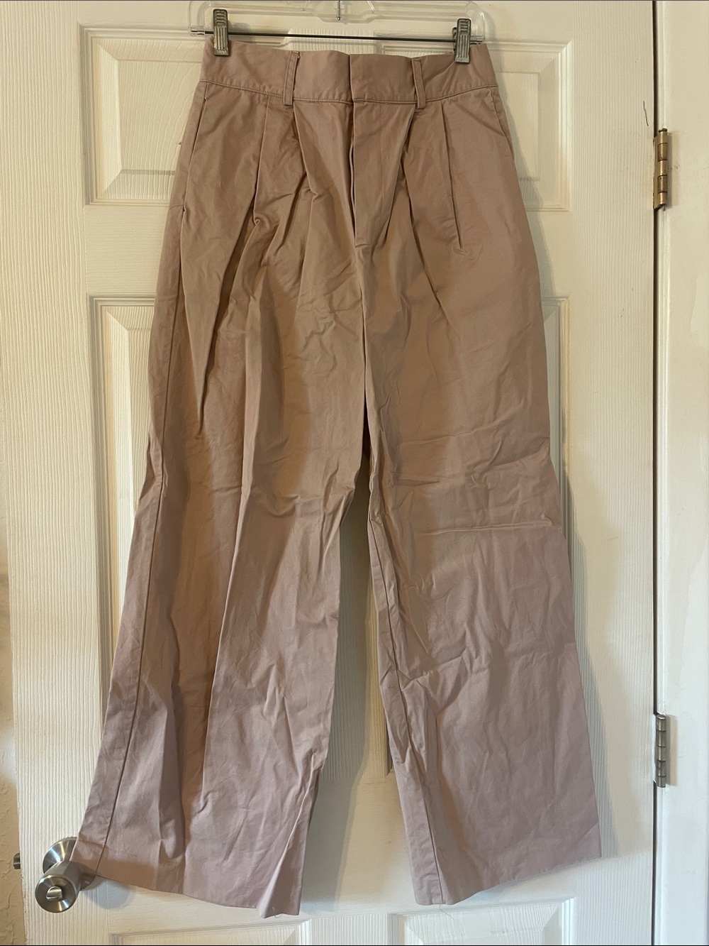 GREY LAB Wide-Leg Trousers in Mauve Pink